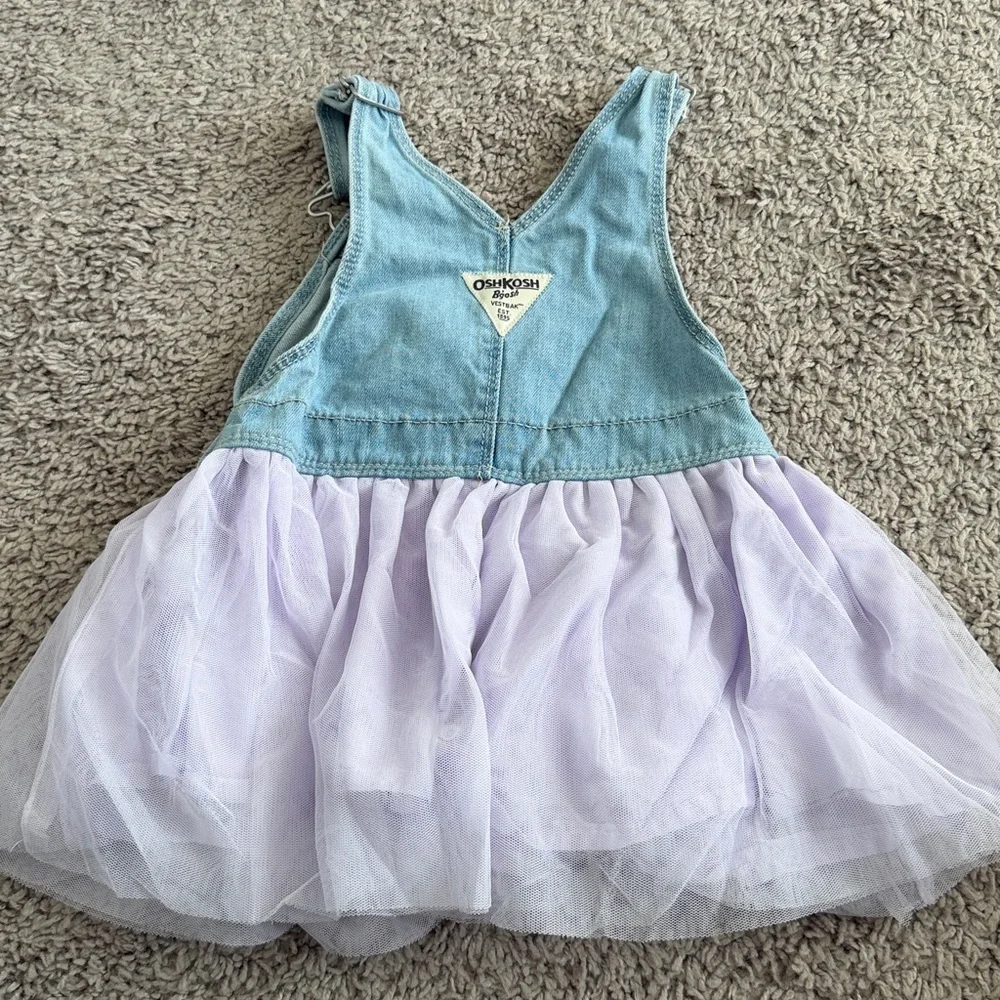 Osh Kosh Purple Unicorn Overall Dress